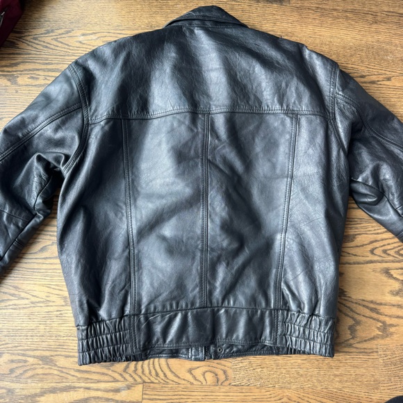 William Barry Vintage Leather Jacket Genuine Lambskin - Picture 5 of 9